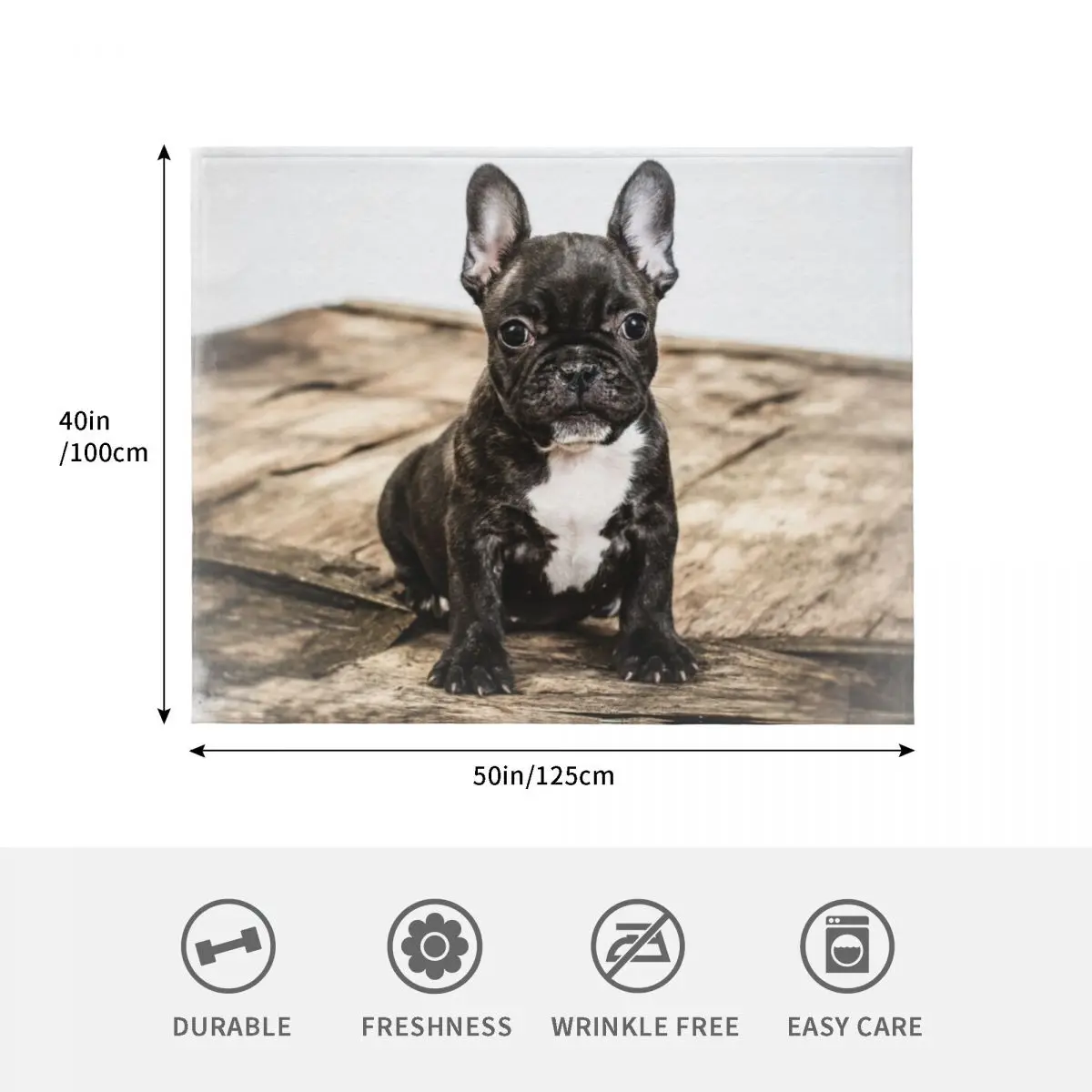 بطانية رمي جرو بولودج الفرنسية لفصل الشتاء أنعم بطانيات سرير أريكة مشعرة #4