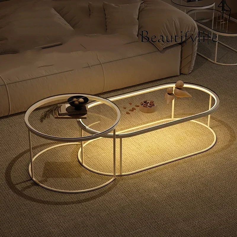 X29 Luxury Clear Coffee Table Nordic Minimalist Bedroom Entryway Coffee Table Centre Living Room Meubles De Salon Room Furniture