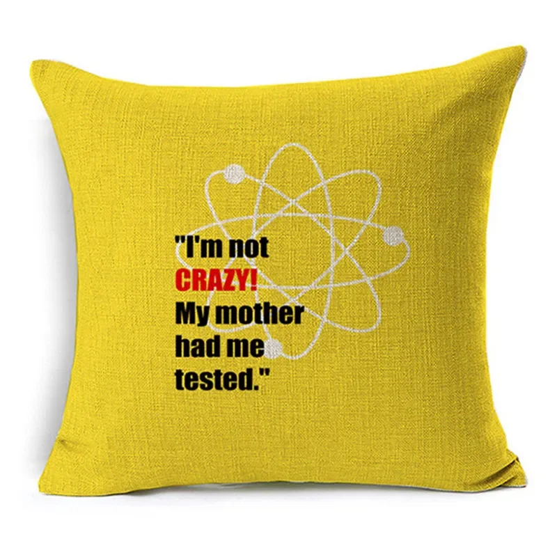 The Big Bang Theory Printed Cushion Cover Home Decorative Soft Pillow Case Cojines Decorativos Para Sofa Pillow Cover