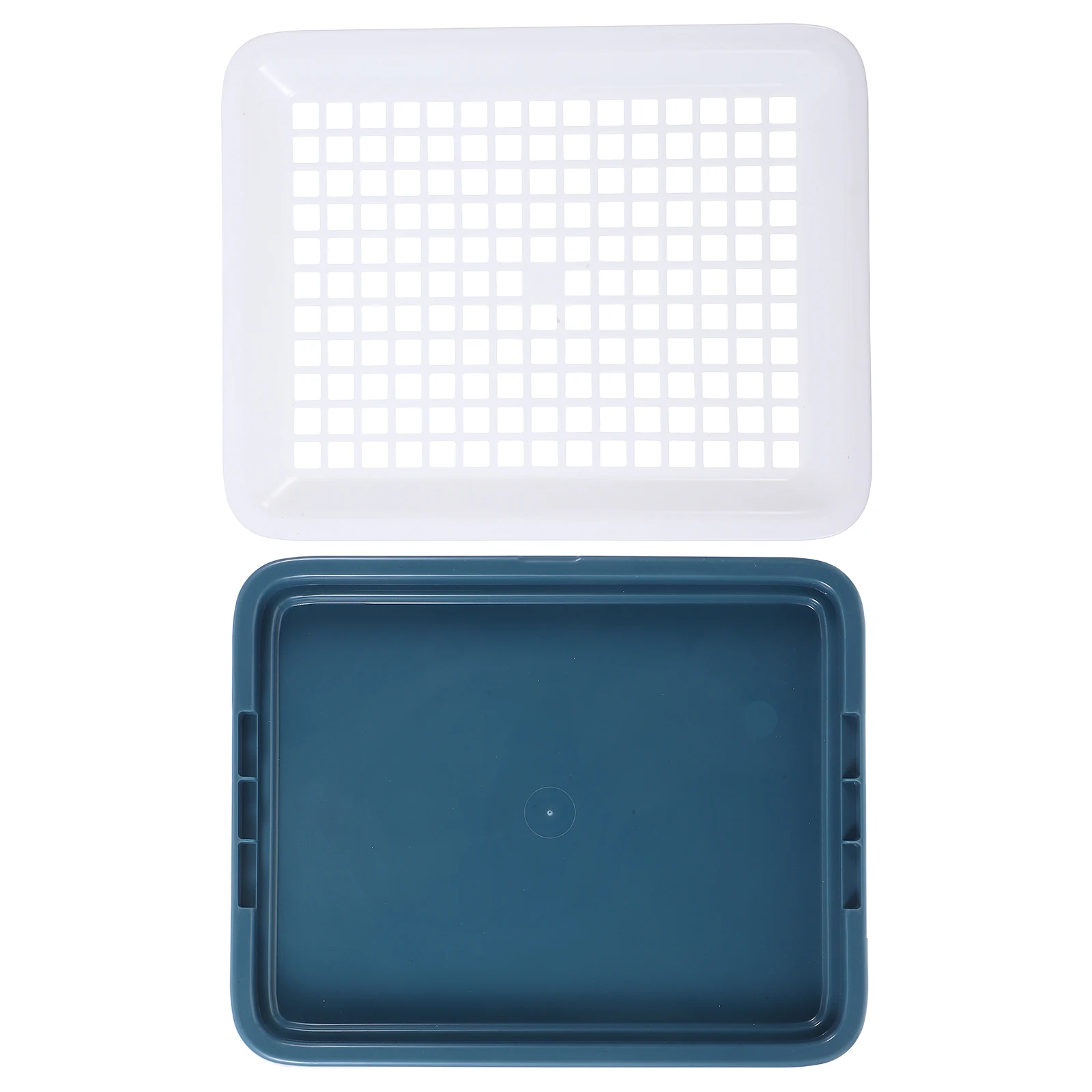 

Rectangular Rabbit Litter Box Stable Plastic Toilet Tray Small Pet Potty Pan for Bunny Guinea Pig Chinchilla Ferret Hamster Easy