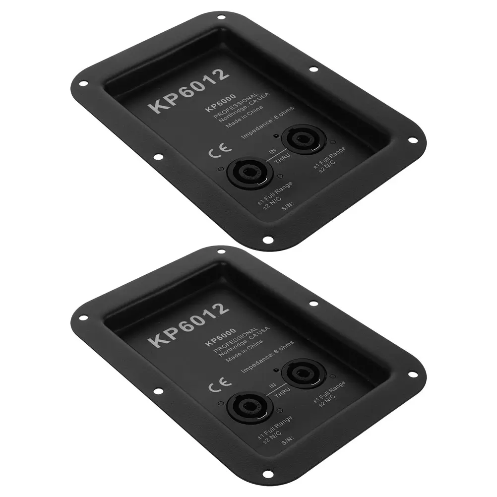 

2 pcs Speaker Accessories Iron Audio Plate Durable Conductivity Easy Stage Box 612 Speaker Cable Terminal Wire Connector