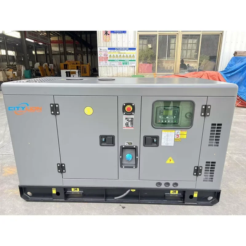 Premium Quality Stby 50HZ/60HZ Generating Power 20 KVA 20KVA 16KW 16 KW Grey Silent Generator with ATS