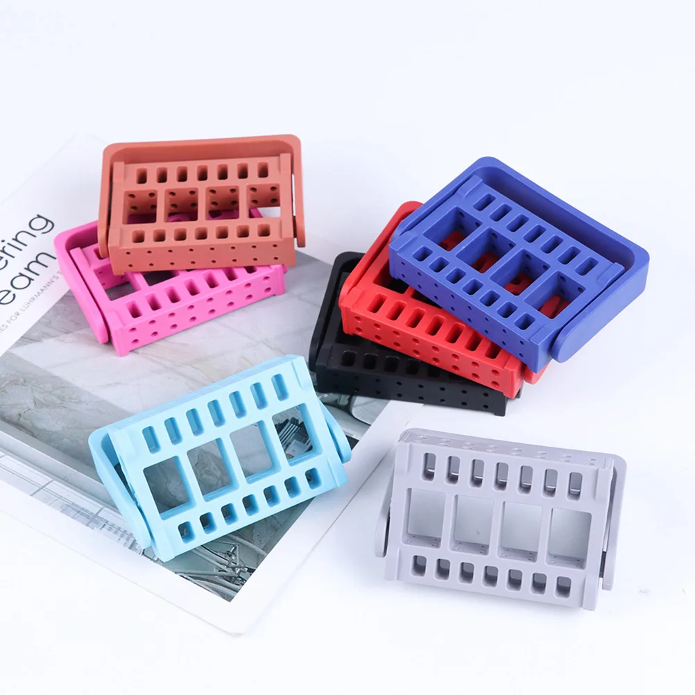 

Nail Grinding Head Tool Box Manicure Organizer Storage Holder Stand Durable Lightweight for Home Professional Use