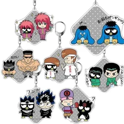 Anime Fans Gifts Tekutoko Charm Acrylic Keychain Yu Yu Hakusho HD Characte Hie Kurama Yuusuke Urameshi Ornaments About 6cm