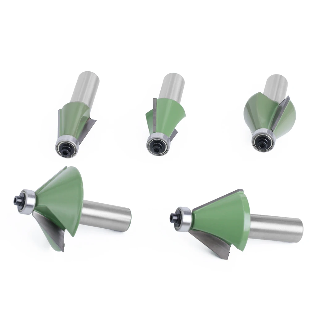 Imagem -04 - Lavie-shank Chanfro Router Bit Fresa para Máquina de Madeira 1pc 12 mm Pol 1125 15 225 30 45 Graus Mc03232