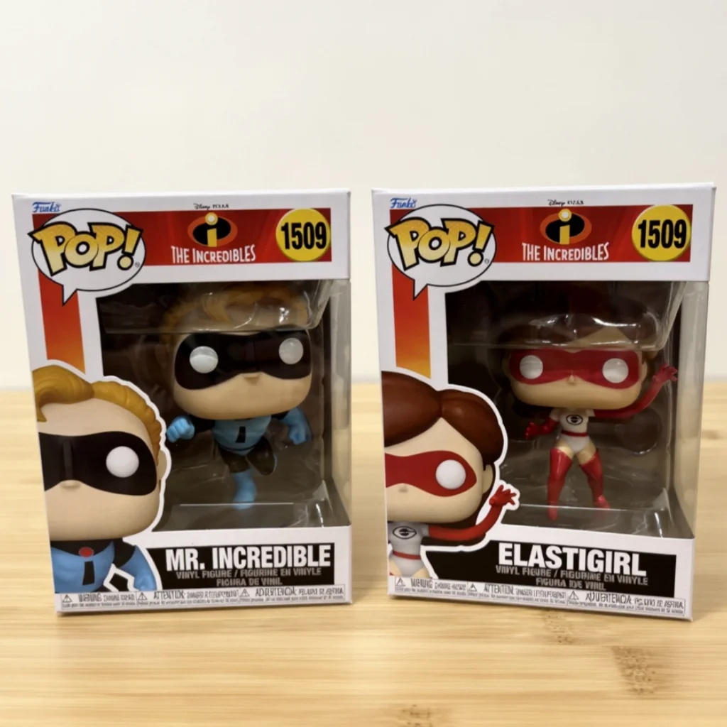 

Аниме «Суперсемейка»: Эласти-Гёрл и Мистер Потрясающие фигурки Funko Pop: официальные, подлинные, лимитированная серия, игрушки для фанатов Disney, подарок