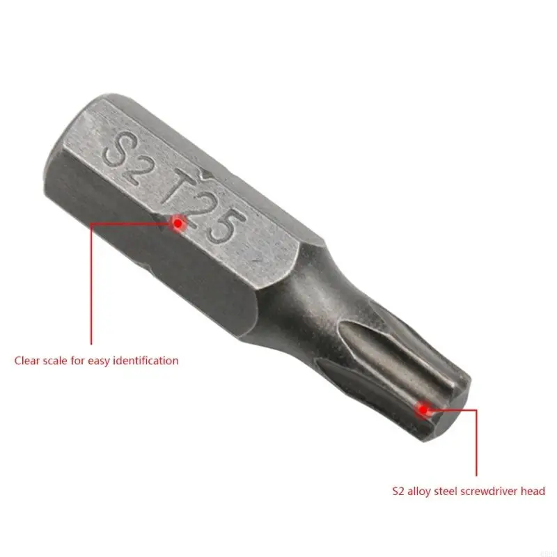 25mm T25 Magnetic Torx Screwdriver Bit Hex Shank Electric Screw Driver Bit Replacement For Power Household Hand Tool - Image 3