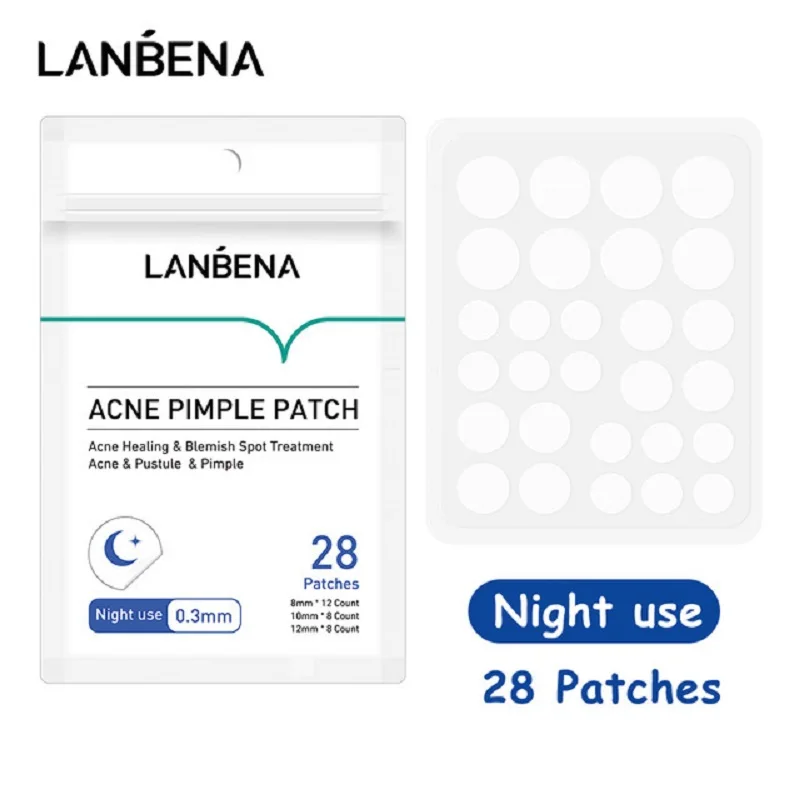 LANBENA Invisible Acne Pimple Patch Face Mask Acne Pimple Blemish Removal Stickers Acne Treatment Master Daily / Night Use