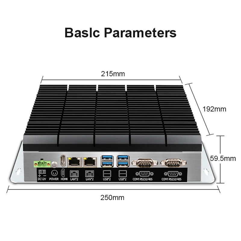 Industrial Embedded Mini PC With High Efficiency Thermal System Intel Core I3 I5 I7 N97 SSD+HDD GDDR4 Win 10/Linux/Ubantu