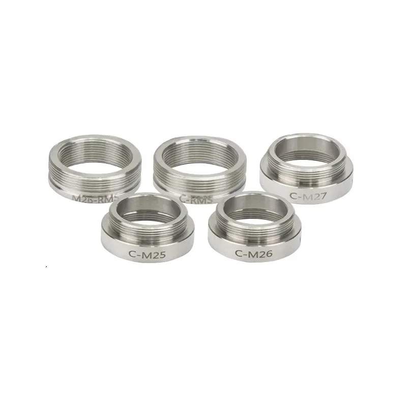 Adapter Ring Male Thread Mount C Interface To Female M25 M26 M27 M32 RMS for Olympus Microscope Camera Objective Lens Conversion