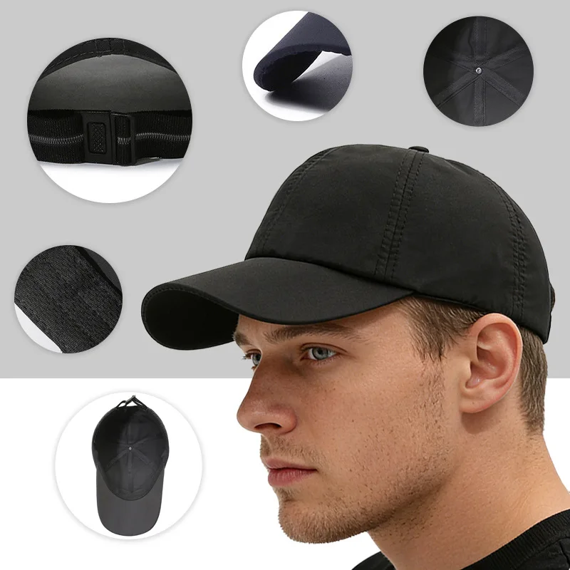 Quick Dry Baseball Cap Plain Blank Unisex Casual Sun Protection Peaked Cap Quick Dry Outdoor Hiking Minimalist Fishing Dad Hat