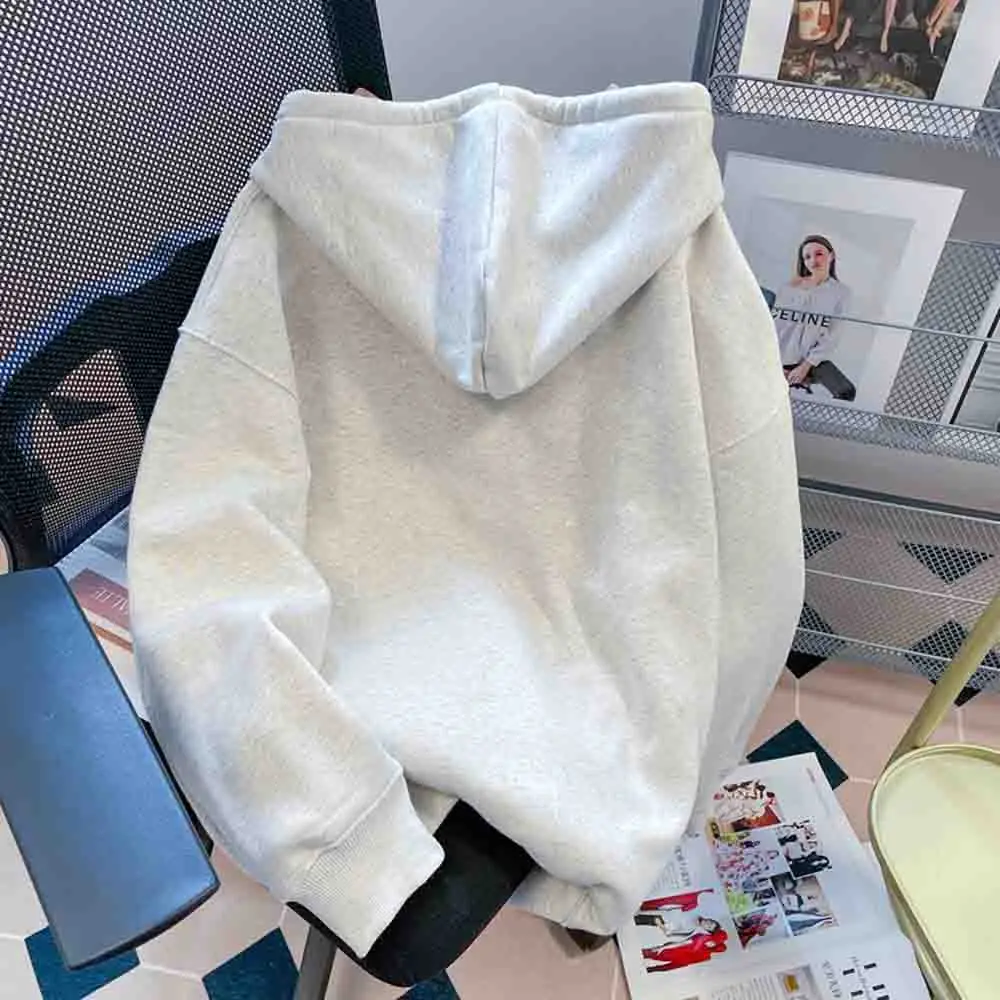 Hello Kitty Women's Hooded Sweatshirt Kawaii Cartoon Student Autumn Long Sleeve Zipper Top Women's Clothing Y2K Printed Coat view 4