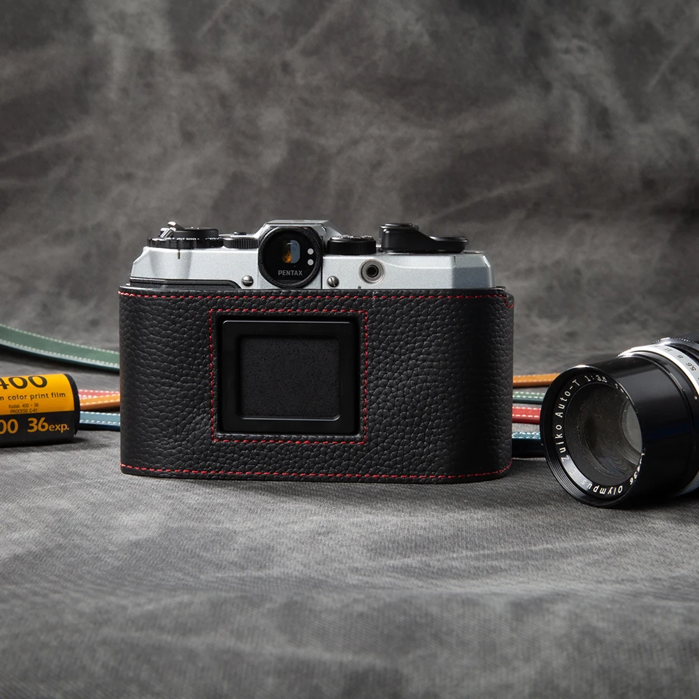 Pour PENTAX 17 étui appareil photo housse en cuir étui pour appareil photo étui de protection fait à la main véritable couverture en cuir véritable sac