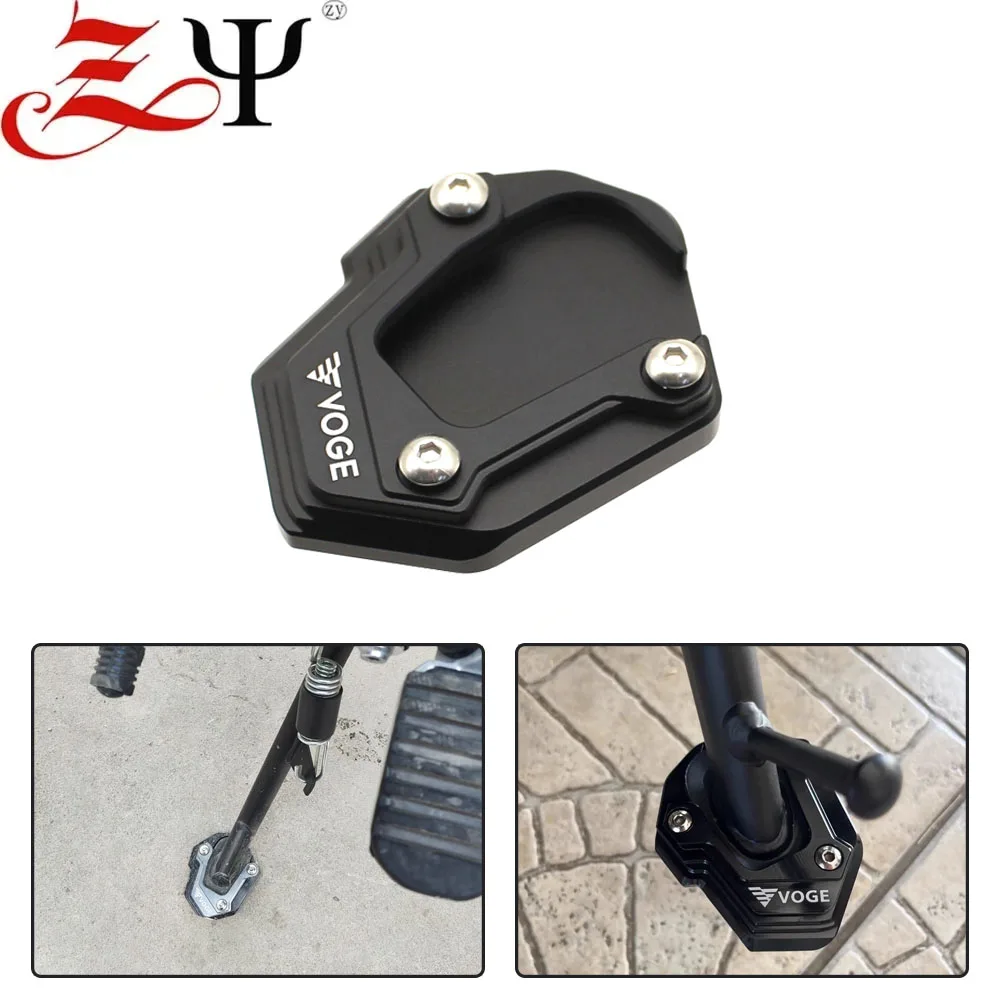 

Motorcycle Accessorie Kickstand Enlarge Side Stand Extension Support Pad For VOGE DS625X 300Rally DS525X DS900X 2023-