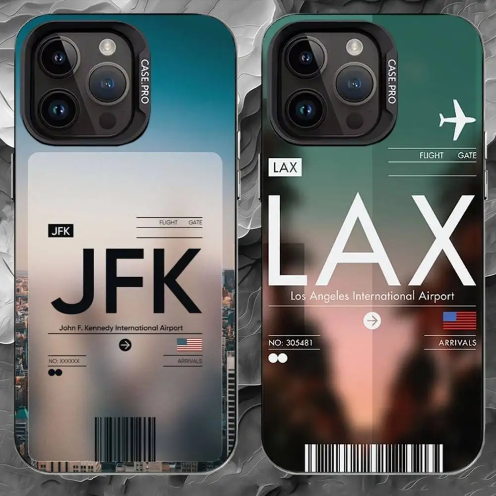 

C-City skyline Phone Case For iPhone 17 16 15 14 13 12 11 Pro Max Plus Silver Matte Black Cover