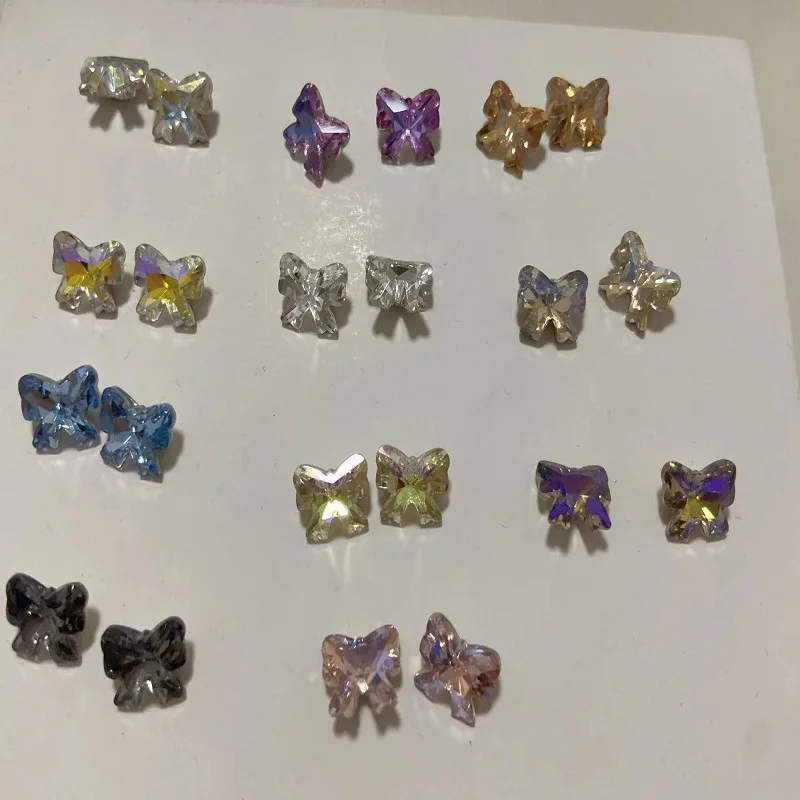 

360Pcs 8*10mm Premium Sparkling Bow Nail Charms - 3D Rhinestone Nail Art, Versatile Press-On Nail Decor for Luxurious Manicures