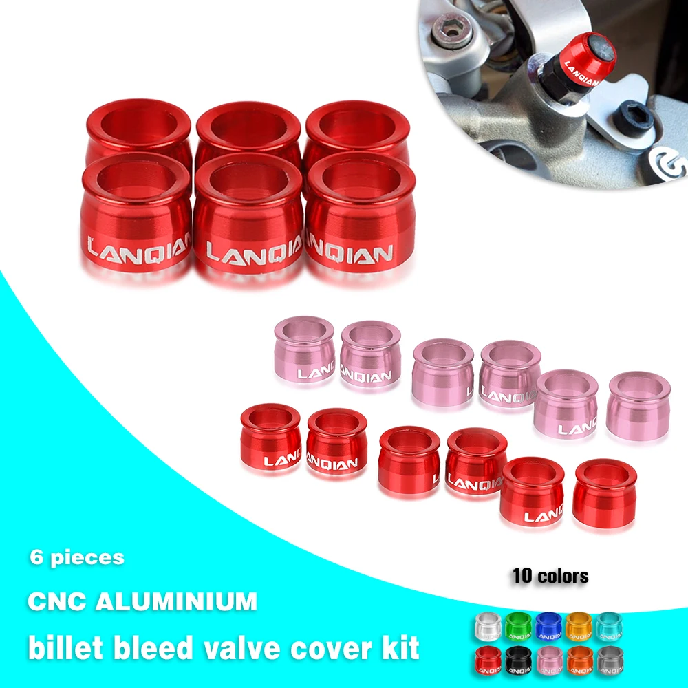 

CNC Billet Bleed Valve Cover Kit For DUCATI SCRAMBLER 1100 Cafe Racer Full Throttle Icon Urban Enduro Caliper Master Cylinder