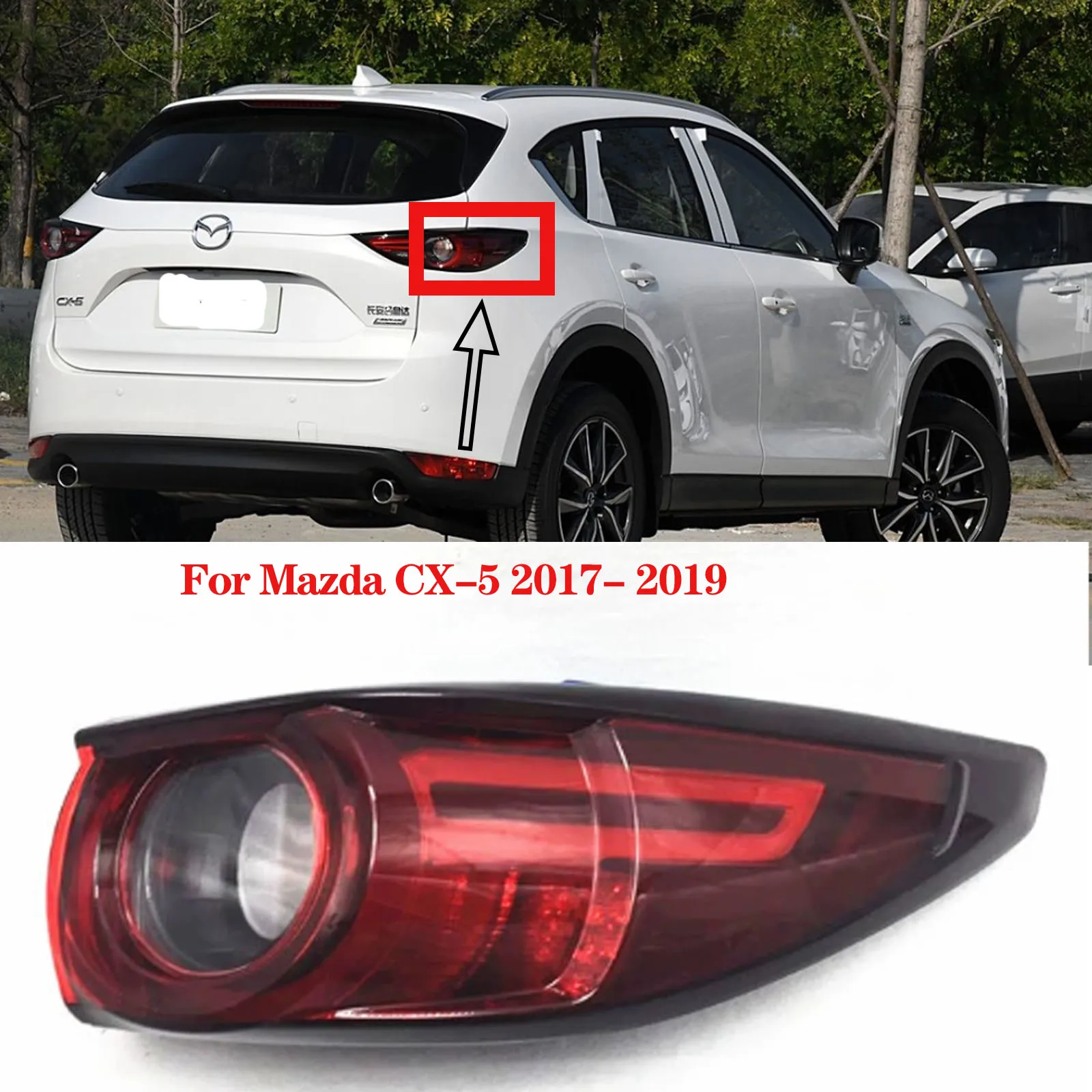 

Harogen ail Light For MAZDA CX5 CX-5 2017 2018 2019 Rear Warning Brake Reverse Light Signal Lamp Car Exterior Accessories