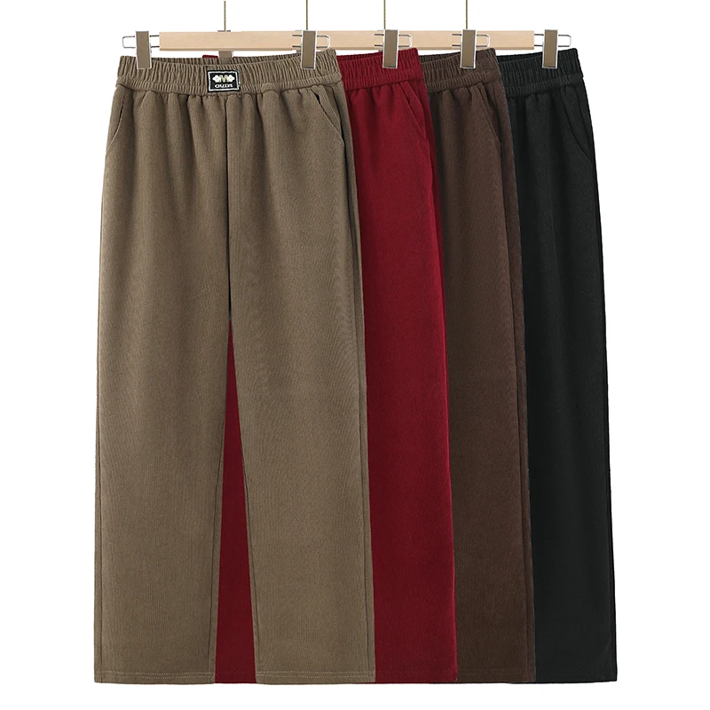 2025 solto confortável calças femininas básico clássico de alta qualidade nova cintura elástica requintado artesanato roupas outono