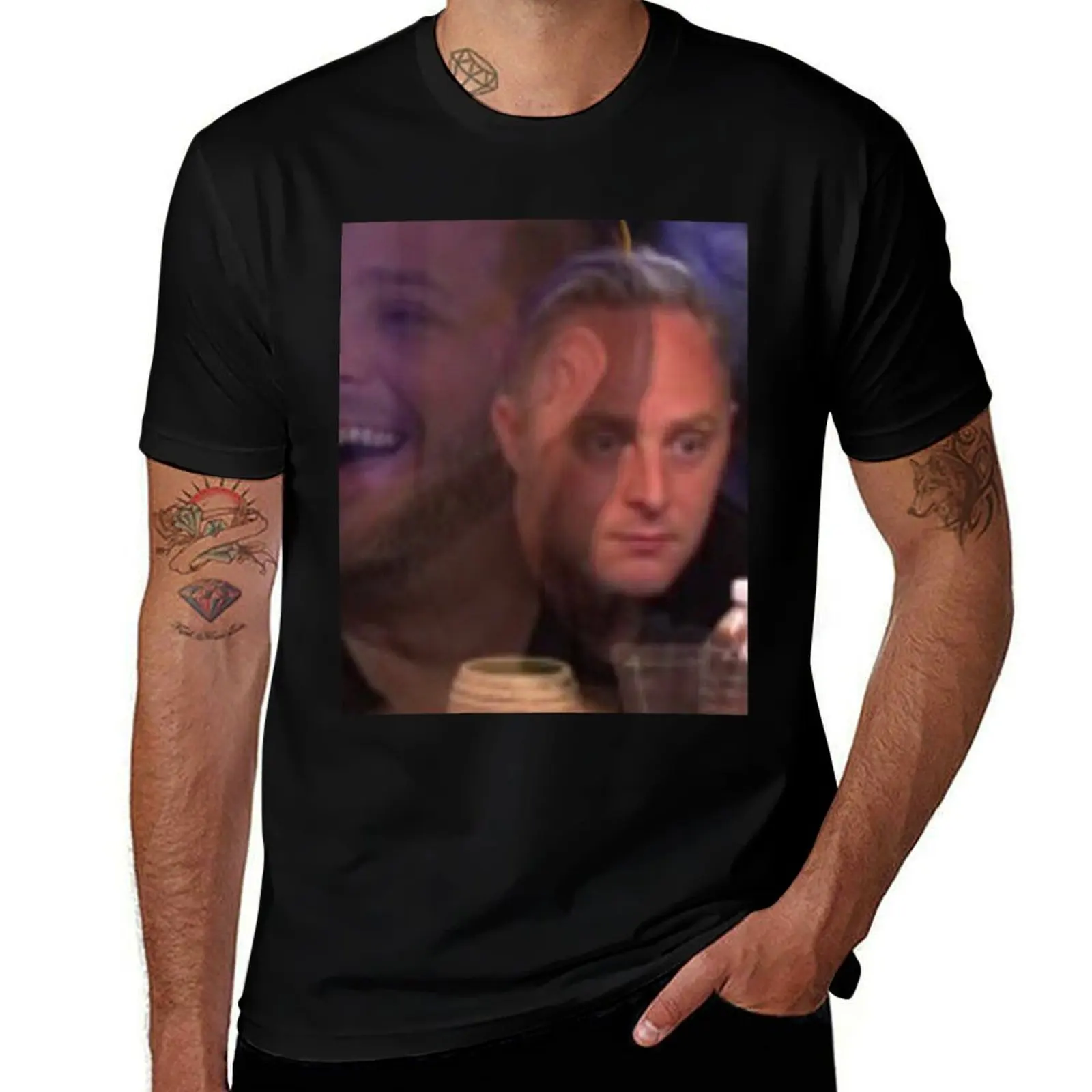 

Taliesin Jaffe - Crititcal Role Meme Face Caduceus Pyramid T-Shirt man t shirts graphic t shirts for man cotton funny T-Shirt