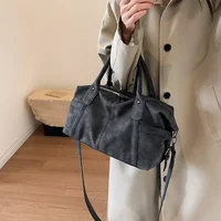 Retro Design PU Leather Shoulder Bags for Women 2024 Korean Fashion High Capacity Armpit Bag Female Crossbody Bag Tote Handbags - Image 4