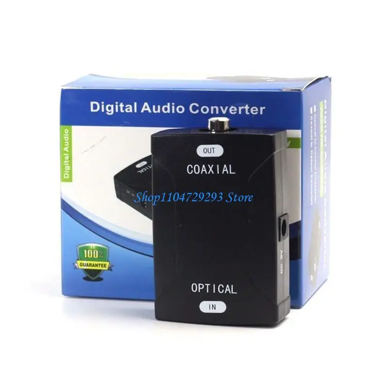 Y2GD Coaxial to Optical Digital Converter 24bit/96K High Definition Sampling with Digital Coax Cable