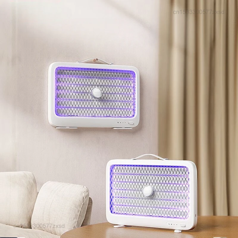 Qualitell Electric Mosquito Killer Lamp Portable Trap Household Bedroom Type-C Rechargeable Mosquito Insect Trap Lamps Outdoor