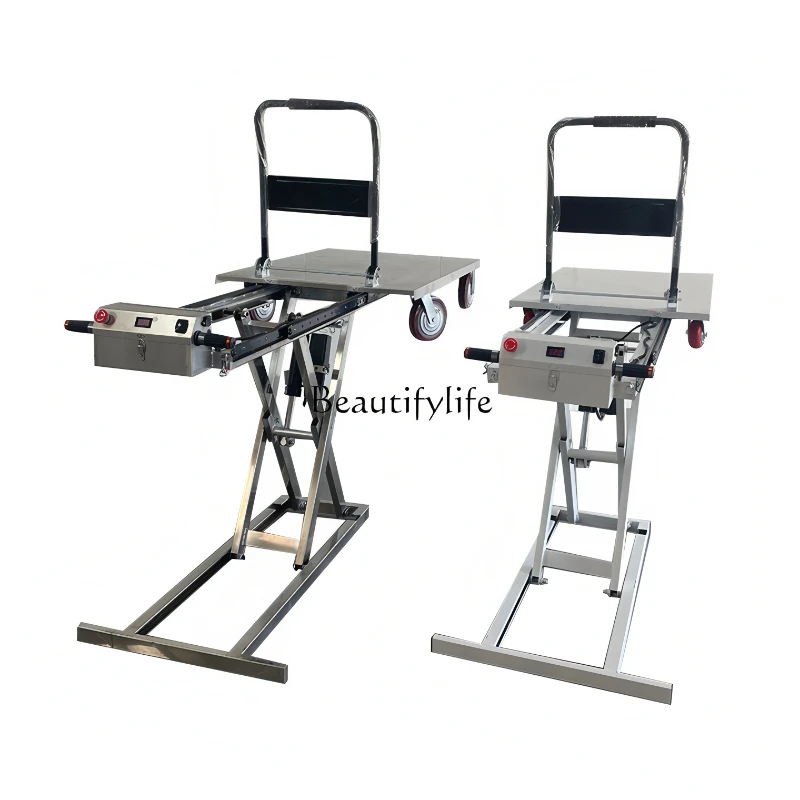 

Electric truck hand push mobile automatic hydraulic lift truck