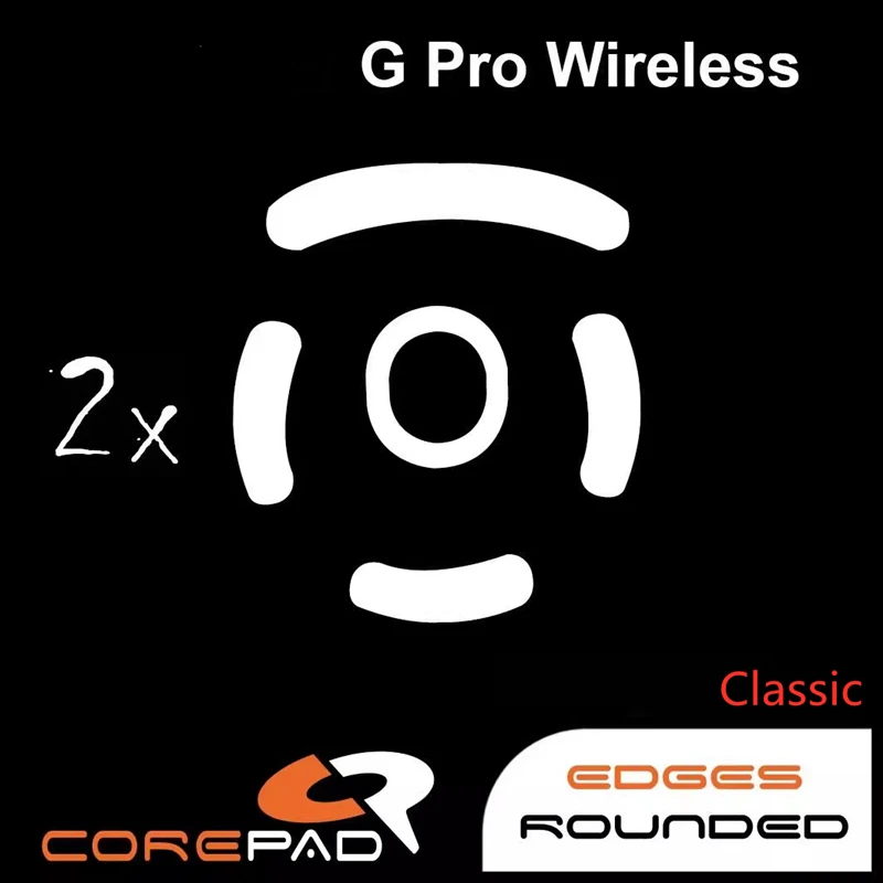 

2 комплекта оригинальных накладок для мыши Corepad для Logitech GPW GPro X Superlight 1/2, Razer Viper V2 V3 Pro Mini SE, Deathadder V3 Pro CTRL