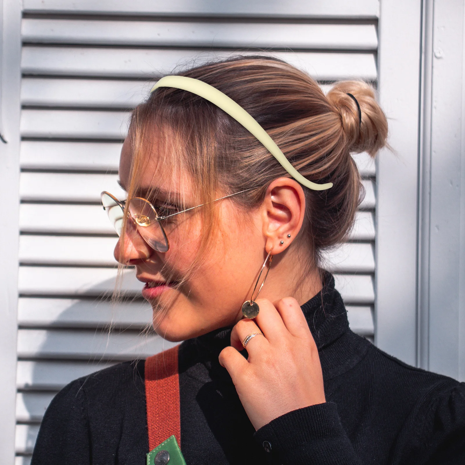 

6 pcs Glasses Headbands for Women Girls Elastic Glasses Non-Slip Headbands Lightweight Comfortable Plastic Hairbands Set