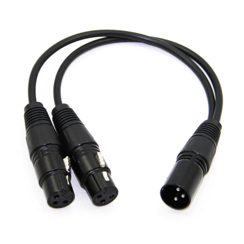 3Pin XLR FEMALE Jack Zu Dual 2 Stecker Y Splitter 30cm Adapter Audio Verlängerung Kabel für Mixer Recorde mikrofon Cabler