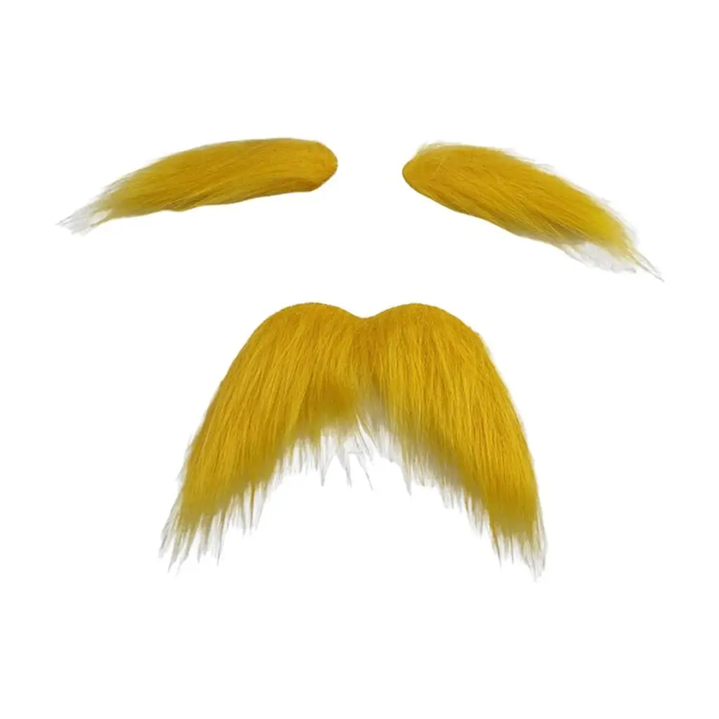 가짜 수염과 눈썹 세트 얼굴 털 할로윈 수염 의상 액세서리