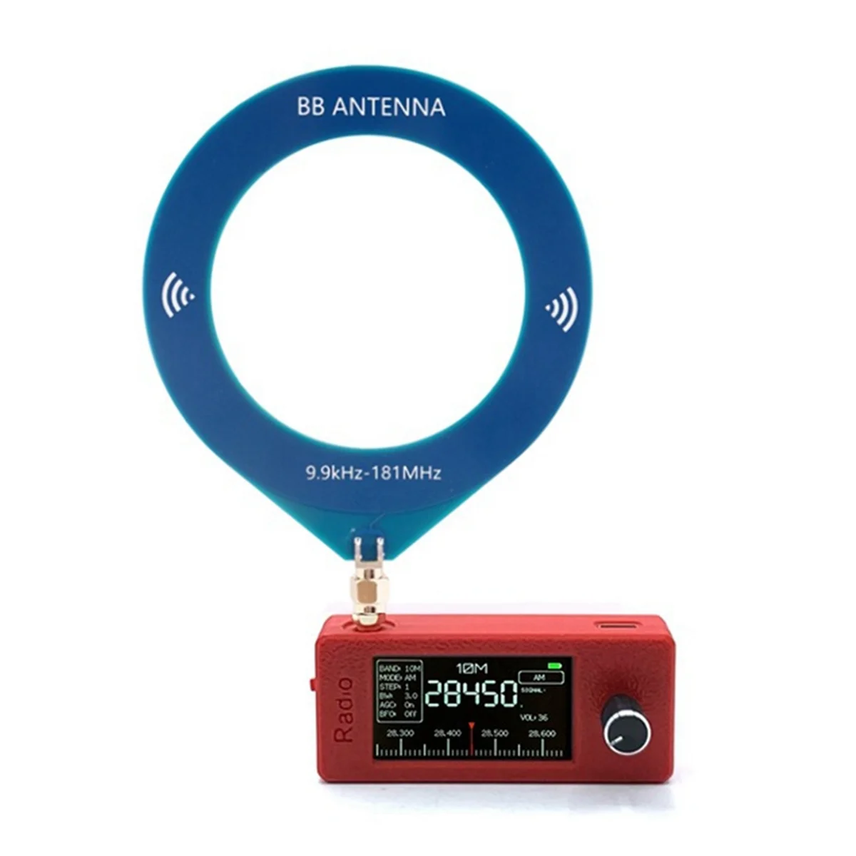 ABJZ SI4732 0.5-108mhz ポータブルラジオ LSB USB AM FM FM/AM ラジオ 9.9KHz-181MHz アンテナ付きオールバンドラジオ受信機