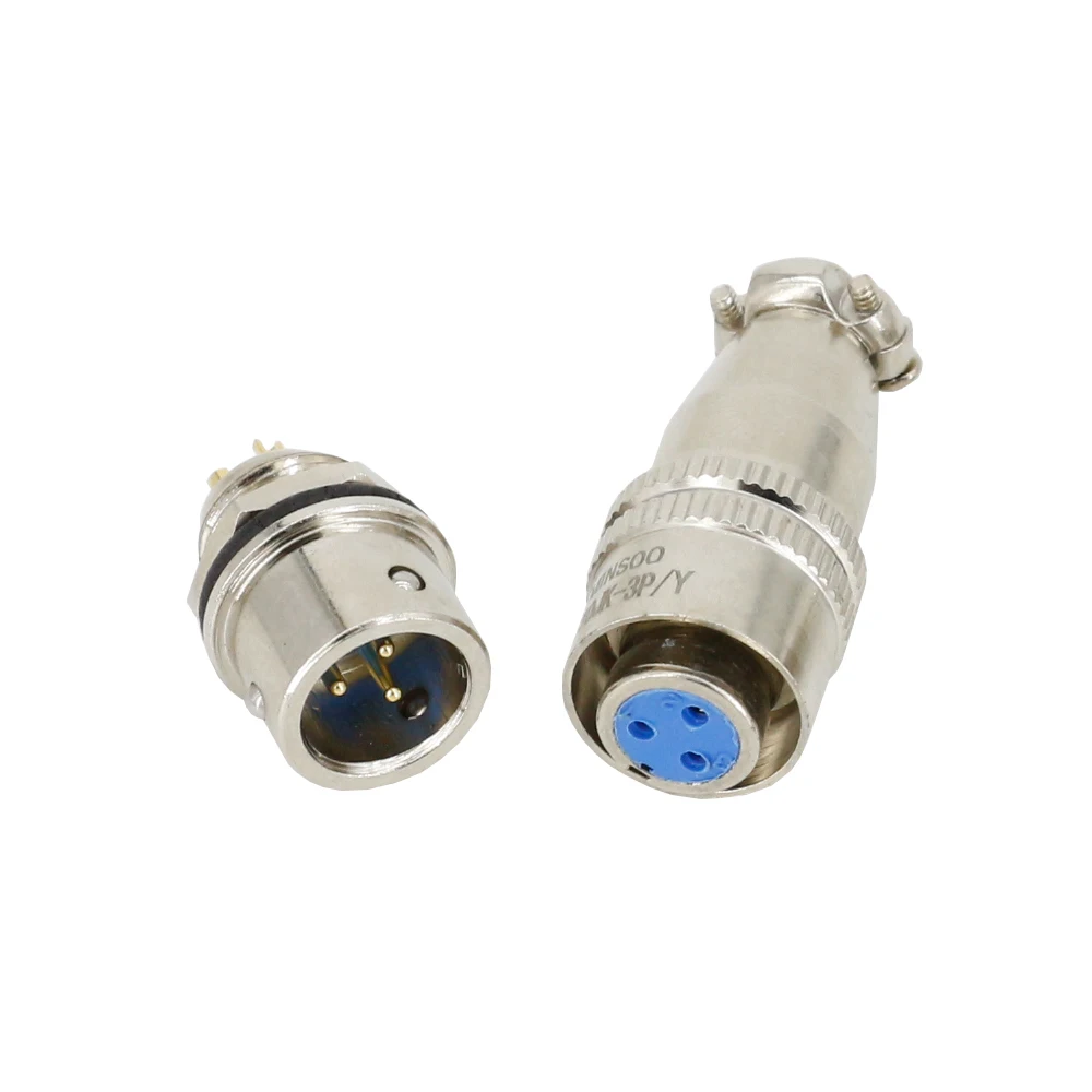 1Set 2/3/4/5Pin XS10 Aviation connector 10mm push-pull circular quick connector 3A 250V Gold plated contact Male and Female plug