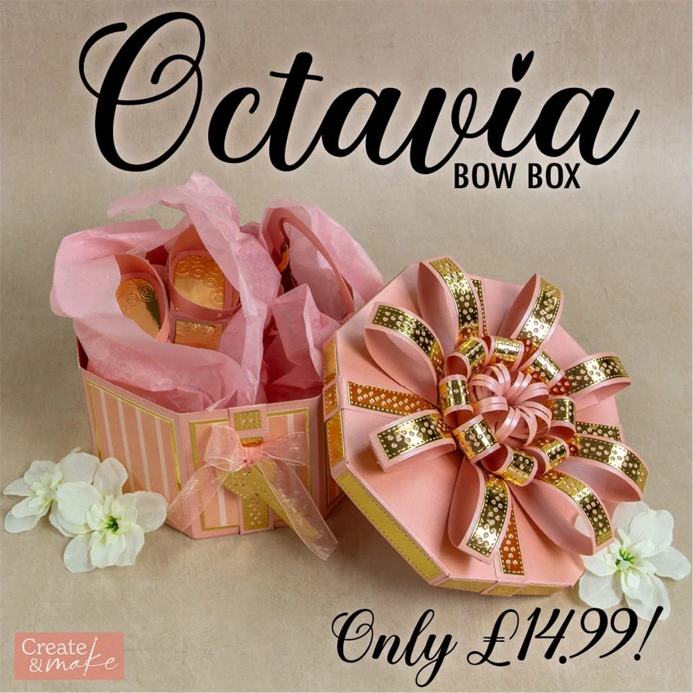 Metal Cutting Dies Octavia Bow Box Die Mold Craft Decoration Embossing Template DIY Greeting Card Handmade 2026 Holiday Knife view 2