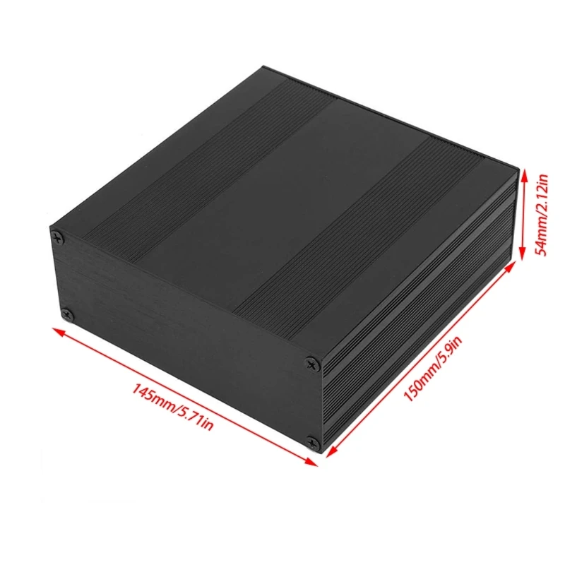 Boîtier projet électronique en aluminium Type fendu, bricolage, 145x54x150mm, livraison directe