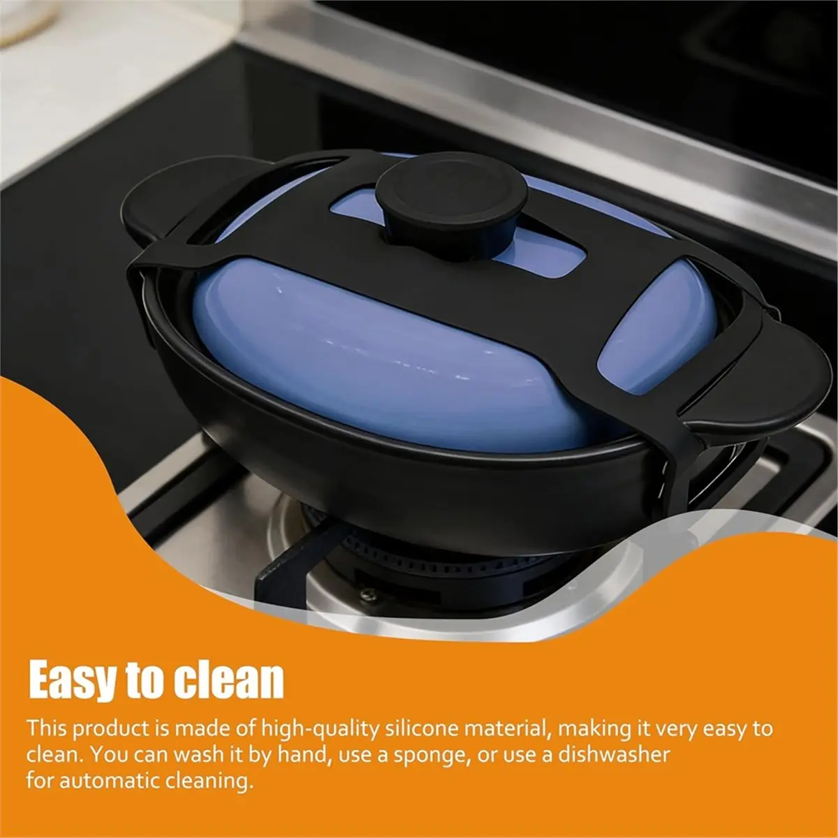 2026 New 2 Pcs Universal Securing Straps, Black Pot Lid Accessory Tools Pot Lid Holders,Spill-Proof Design Transport Accessories