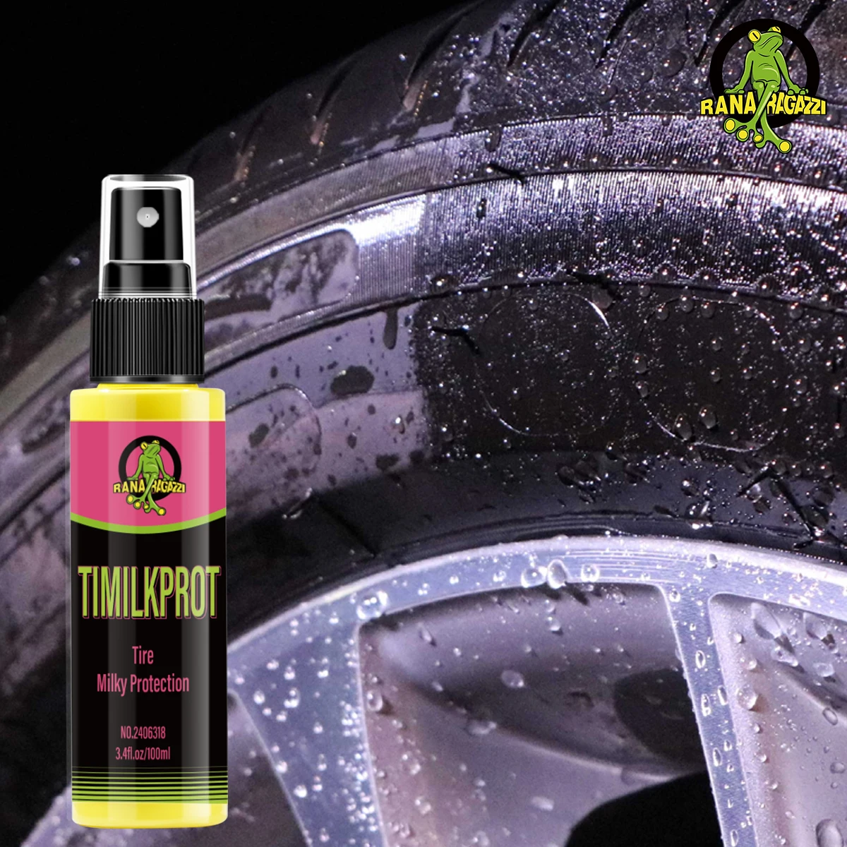 Car Tire Shine Coating Type Wax Polish High Gloss Agent Long Lasting Protection Type Shiny Cream Polisher Auto Tire Renovator