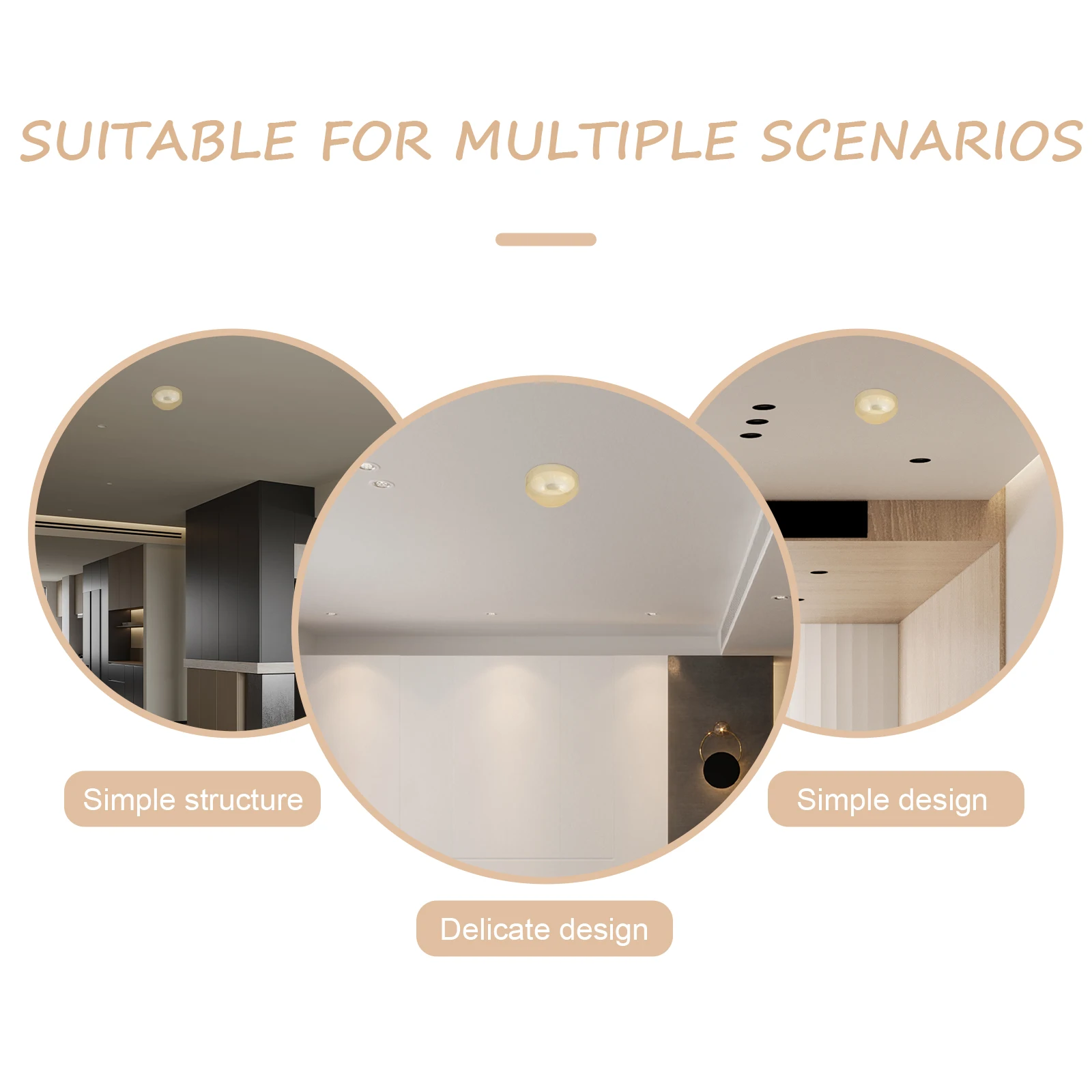 

5pcs Smoke Cover Protective Dust Proof Light Brown Covers For Cooking Smoke Sensor Protectors Carbon