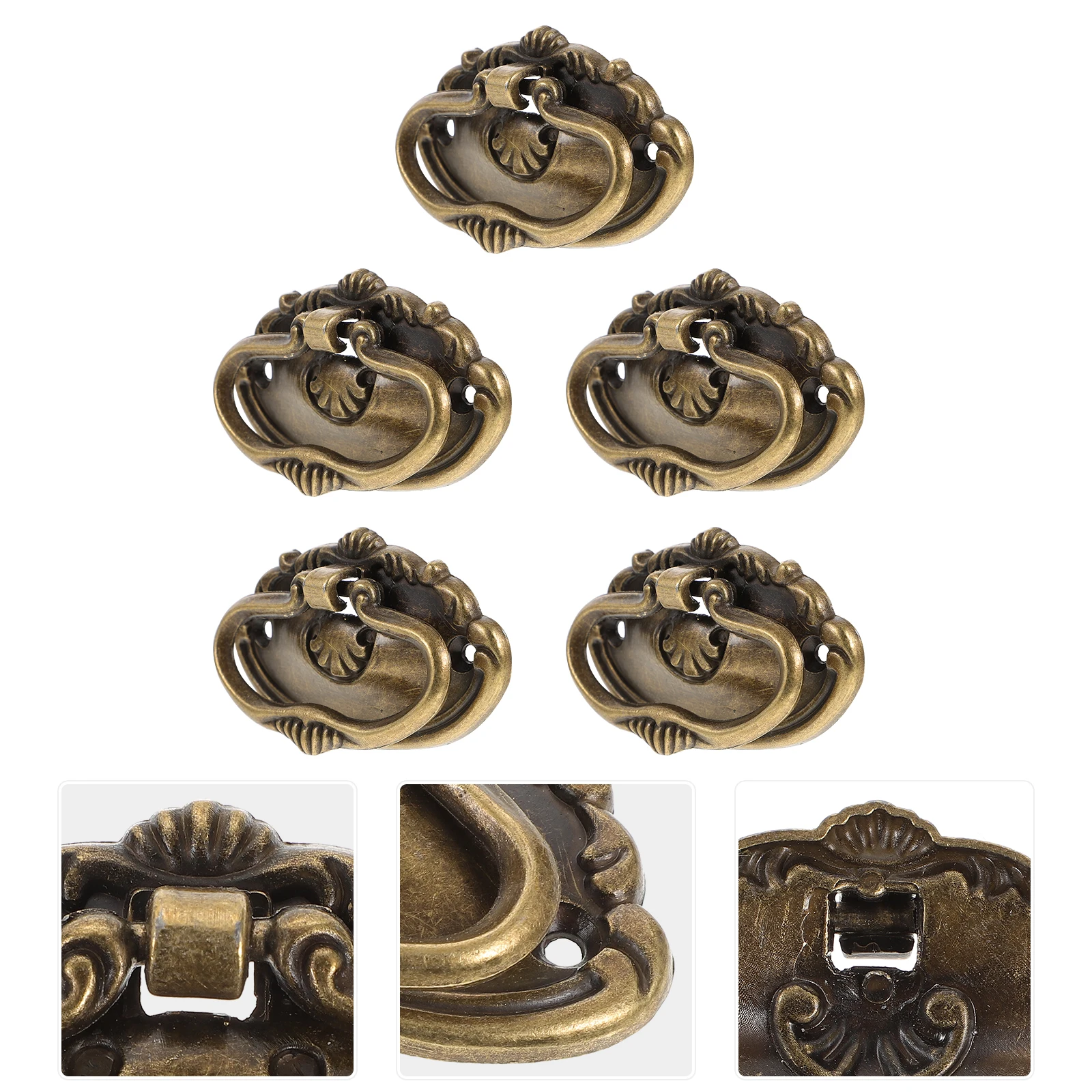 

Cabinet Pulls Drawer Knobs Gift Box Handles Furniture Pull Wardrobe Knob Wood Case Cupboard Handle Durable Rust-Proof Solid