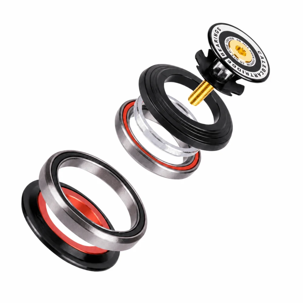 

42- 52mm Bike Headset for 1-1/8in 1-1/2in Aluminium Alloy Mountain Bike Headset Bicycle Headset Straight Tube Front Fork