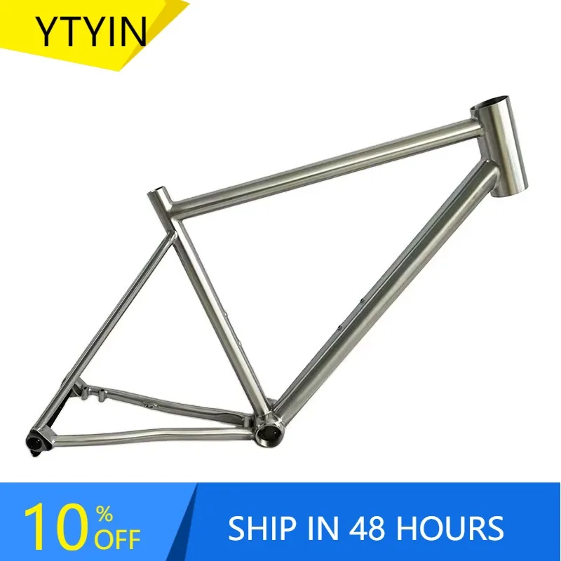 

YTYIN Titanium Bike Frame CNC Precision Welded Custom Geometry Rust Proof Ti Frame for Mountain Road Cyclists
