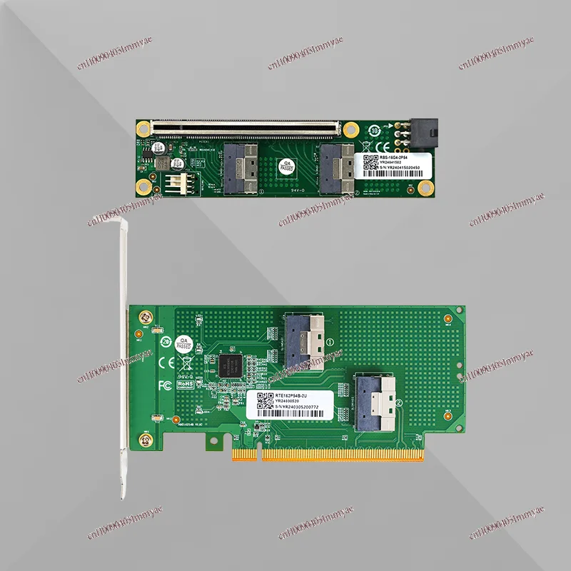 New Discrete Graphics Card, External, Expansion, Extension PCIe 4.0 16x To SlimSAS 8654 Baseplate