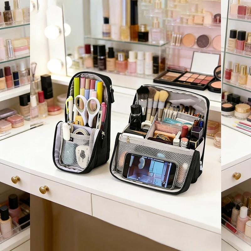 

Многофункциональный пенал и дорожная косметичка, 2 шт.