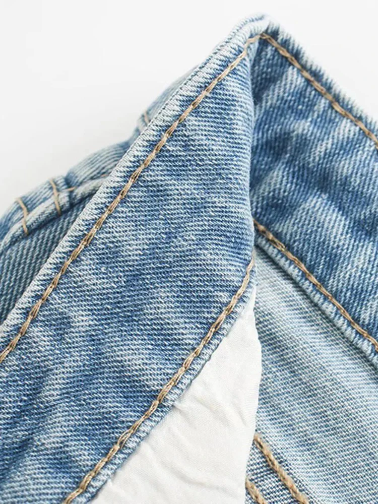 レディース ハイウエストスキニーデニムパンツ アメリカンヴィンテージ ウォッシュド ローエッジ リップド セクシー スパイス ガールズスタイル レディースファッション