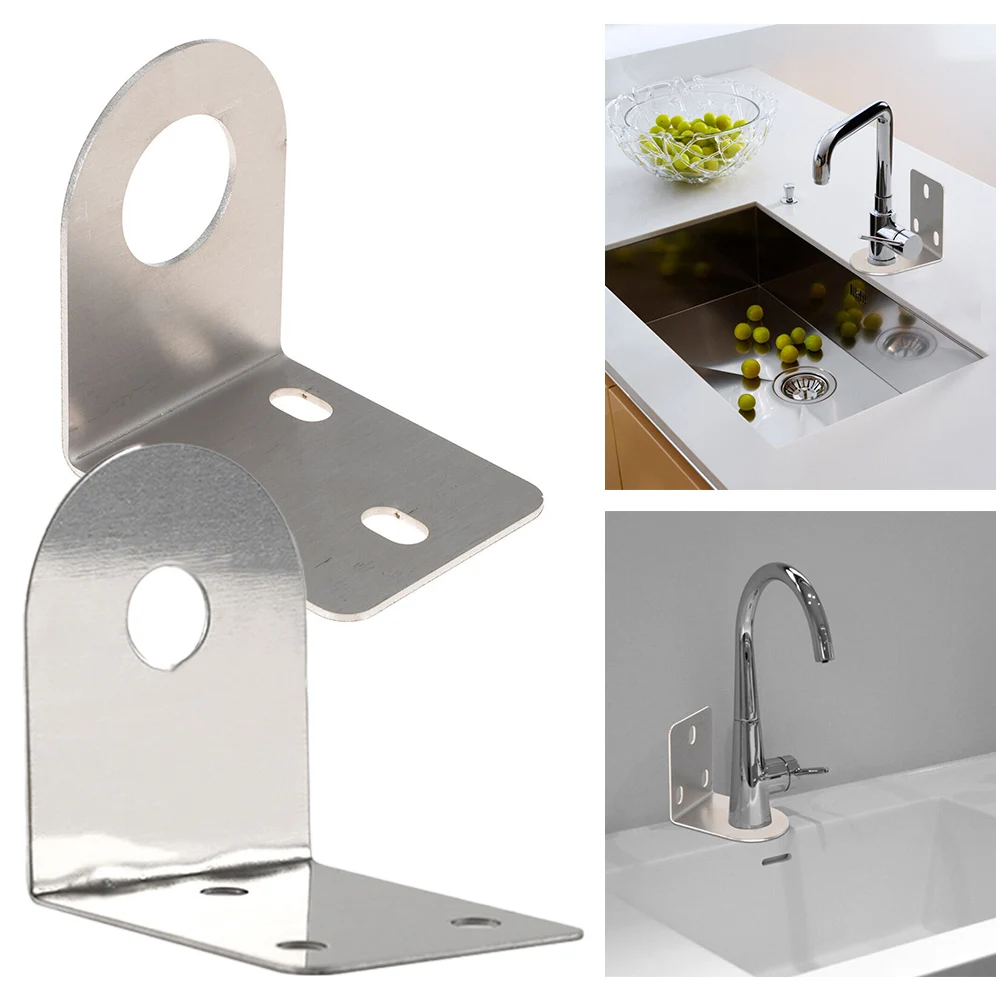 90 Degree Right Angle Bracket L-Shaped Faucet Bracket Stainless Steel Right Angle Corners Mounting Water Purification Hardware