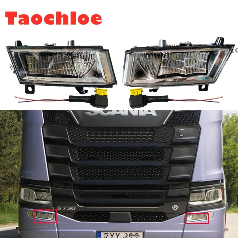 led fog lights For Scania R650 G500 S730 S500 P500 truck led fog light 24V 2552715 2552718 RH 2552717 2552714 LH