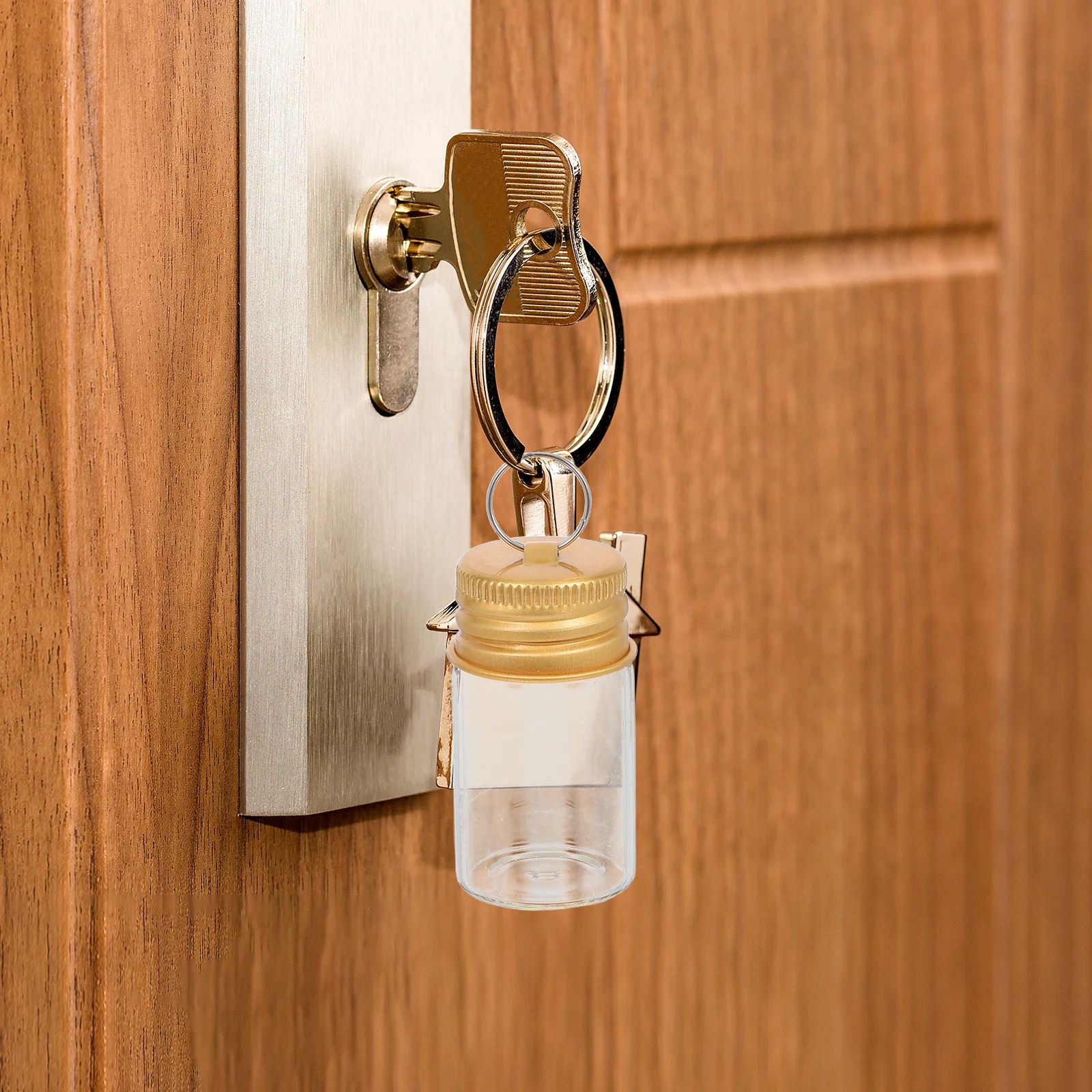 

30Pcs Glass Wishing Bottles Mini Transparent Drifting Jar Charm Pendant Keychain DIY Travel Birthday Mini Spell Jar Keychain