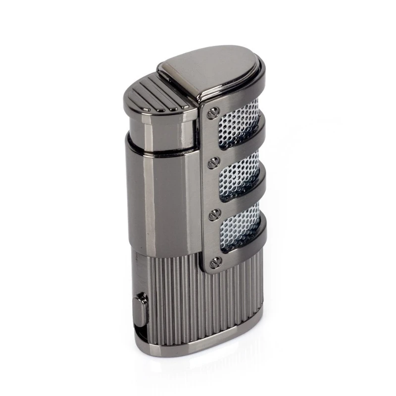 New JOBON Metal Windproof Butane Gas Lighter Triple Flame Large Fire Turbine Torch Portable Cigar Lighter High end Gift for Men