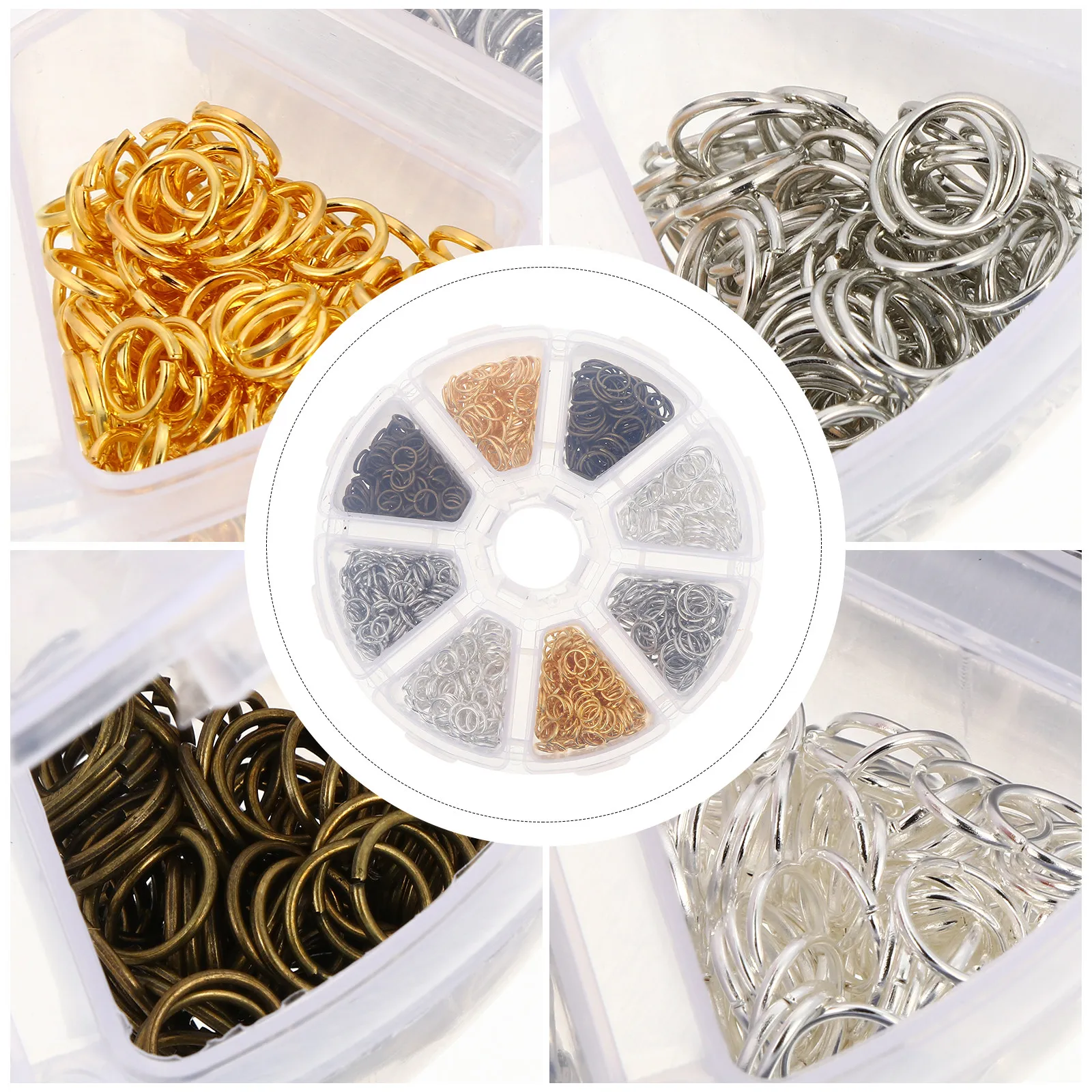 Jump Ring Assorted - 1 Kotak Cincin Terbuka Profesional untuk